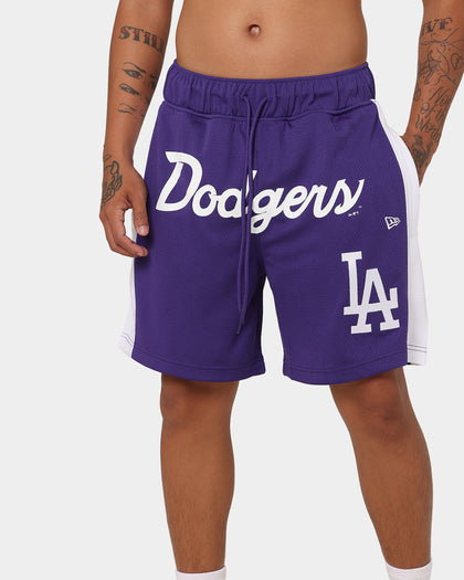 New Era Los Angeles Dodgers Basketball Shorts Purple