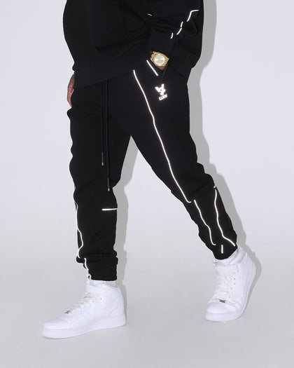 The Anti Order Neon Flux Track Pants Black/Reflective