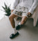 Carre Big Bandana Knitted Shorts Off White