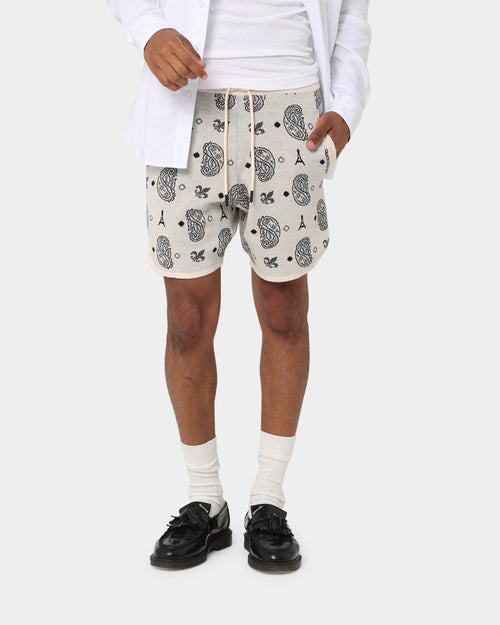 Carre Big Bandana Knitted Shorts Off White