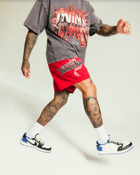 Loiter Drago Walk Shorts Red
