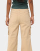 MNML Chloe Mid Rise Cargo Jeans Beige
