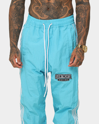 Saint Morta Pro Racing Nylon Trackpants Cyan