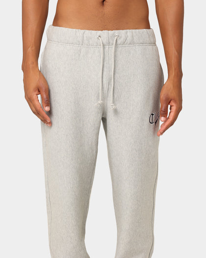Champion Reverse Weave Cursive Logo Jogger Oxford Heather