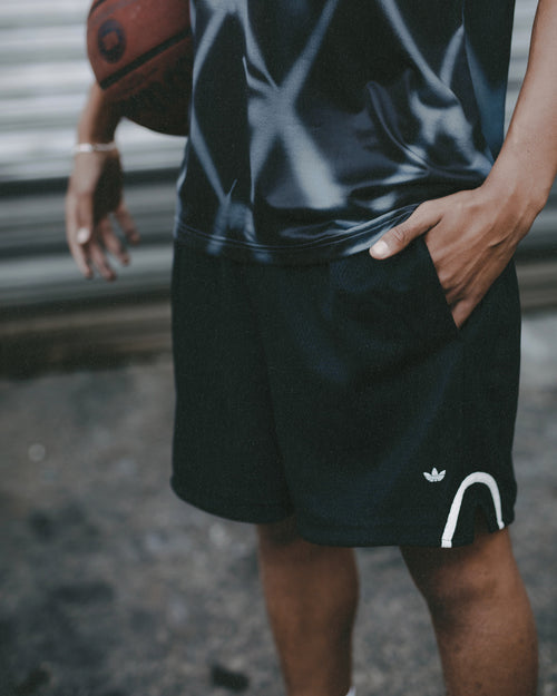 Adidas Basketball Mesh Shorts Black/Silver
