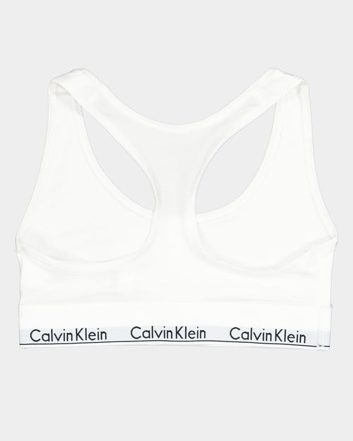 Calvin Klein Women's Modern Cotton Unlined Bralette White