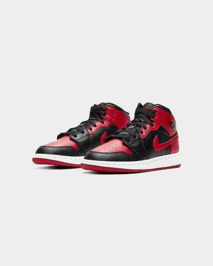 Jordan Kid's Air Jordan 1 Mid (GS) "Banned" Black/Red/White