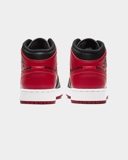 Jordan Kid's Air Jordan 1 Mid (GS) "Banned" Black/Red/White