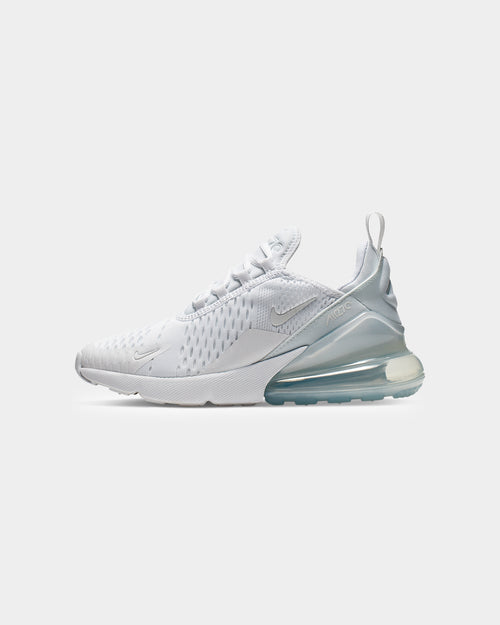 Nike Kid's Air Max 270 White/Metallic Silver