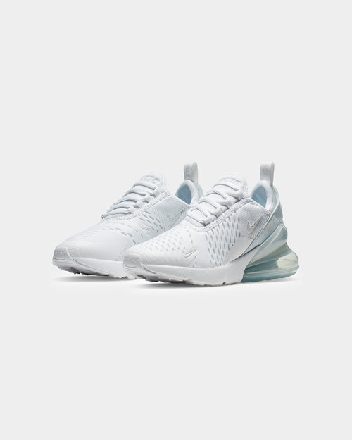 Nike Kid's Air Max 270 White/Metallic Silver