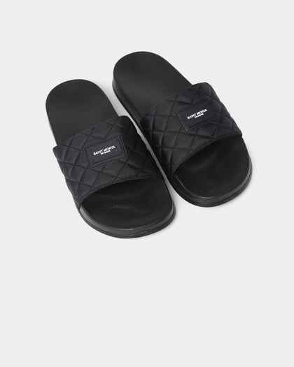 Saint Morta Annex Quilted Slides Black