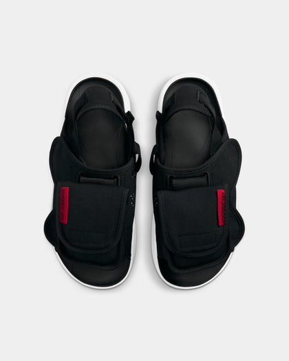 Jordan LS Slides Black/University Red