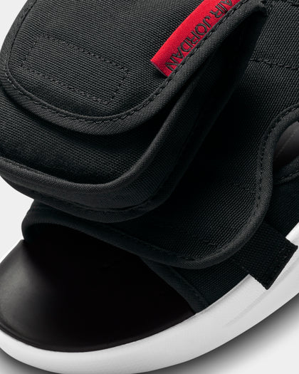Jordan LS Slides Black/University Red