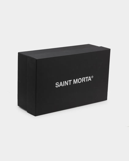 Saint Morta Hemisphere Suede Slip On Loafer Black/White