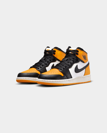 Jordan Kids' Air Jordan 1 Retro Hi OG (GS) "Yellow Toe" Taxi/Black-Sail