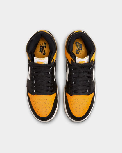 Jordan Kids' Air Jordan 1 Retro Hi OG (GS) "Yellow Toe" Taxi/Black-Sail