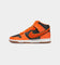 Nike Dunk Hi Retro University "Chenille Swoosh" Black/Safety Orange