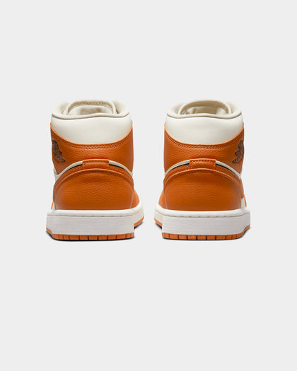Jordan Women's Air Jordan 1 Mid SE "Sport Spice" Coconut Milk/Sport Spice-Black-Sail
