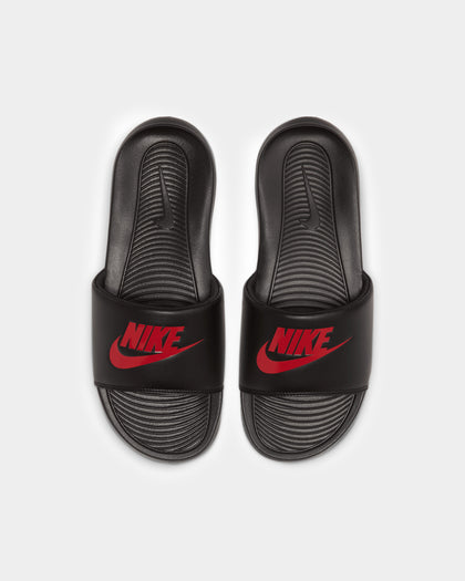 Nike Victori One Slides Black/Black/University Red