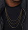 Saint Morta 3MM Cuban Link Chain Set Gold