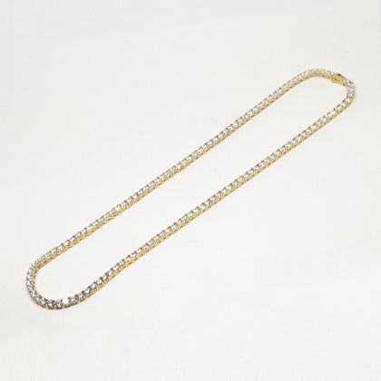 Saint Morta 24" Tennis Necklace Gold