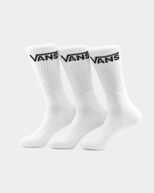 Vans Classic Crew Socks 3 Pack US6.5-9 White