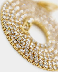 Saint Morta Micro 24" Tennis Necklace Gold Plated