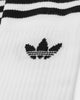 ADIDAS SOLID CREW SOCK 3 PACK WHITE/BLACK