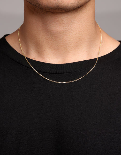Mister Micro Curb Chain 14KT Gold