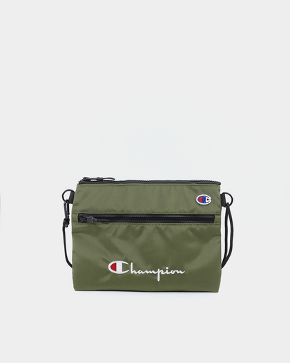 Champion Script Shoulder Bag Olive/Khaki