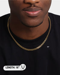 Saint Morta Cuban Link 5MM Chain Gold