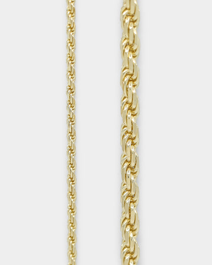 House Of Auric Rope 4mm 18" Chain 18k Gold Vermeil