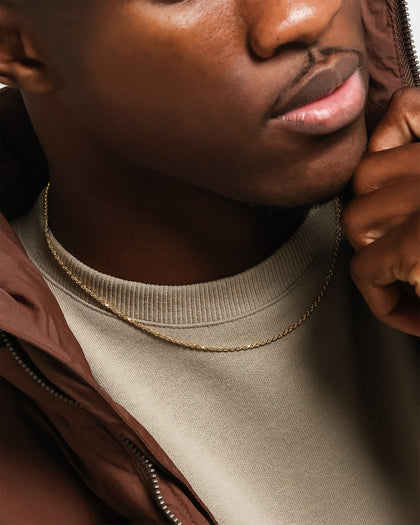 House Of Auric Rope 2mm 18" Chain 18k Gold Vermeil