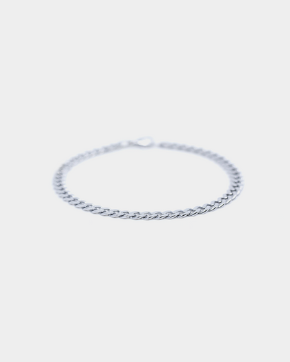 Saint Morta 5MM Cuban Bracelet White Gold