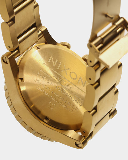 Nixon 51-30 Chrono Gold/Blue Sunray