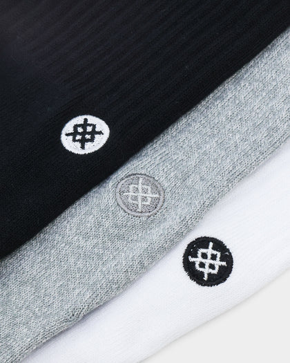 Stance Icon Crew Sock 3 Pack Multi-coloured