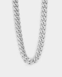 Raising Hell Women's 10mm 16" Cuban Choker Chain Sterling Silver
