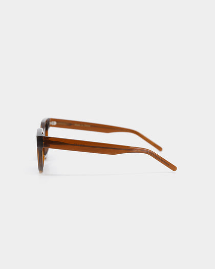 NUQE Men's Rolled Sunglasses Brown