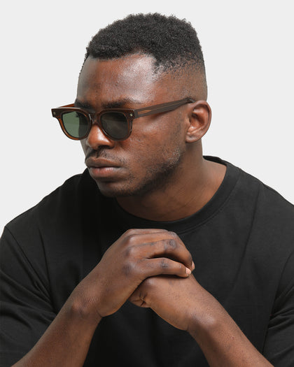 NUQE Men's Rolled Sunglasses Brown