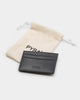 PYRA Men's Leather Card Wallet Black Leather