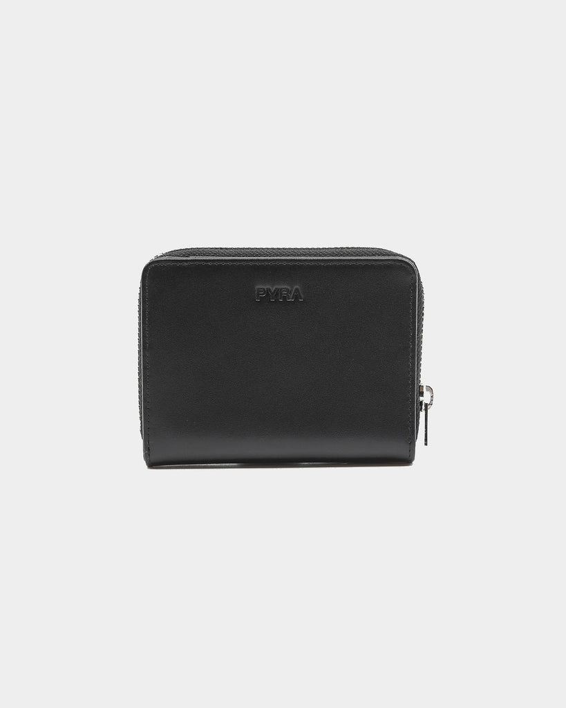 PYRA Men's Leather Zip Wallet Black Leather | Culture Kings NZ