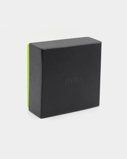 PYRA Men's Leather Zip Wallet Black Leather