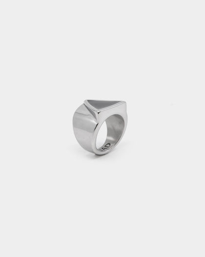 Dead Studios Men's Tri Stone Ring Stainless Steel/Black