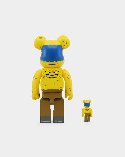 Medicom Toy Be@rbrick Simpsons X Be@rbricks 100% & 400% Collectible Set Yellow