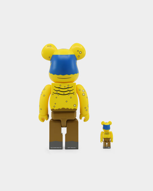 Medicom Toy Be@rbrick Simpsons X Be@rbricks 100% & 400% Collectible Set Yellow