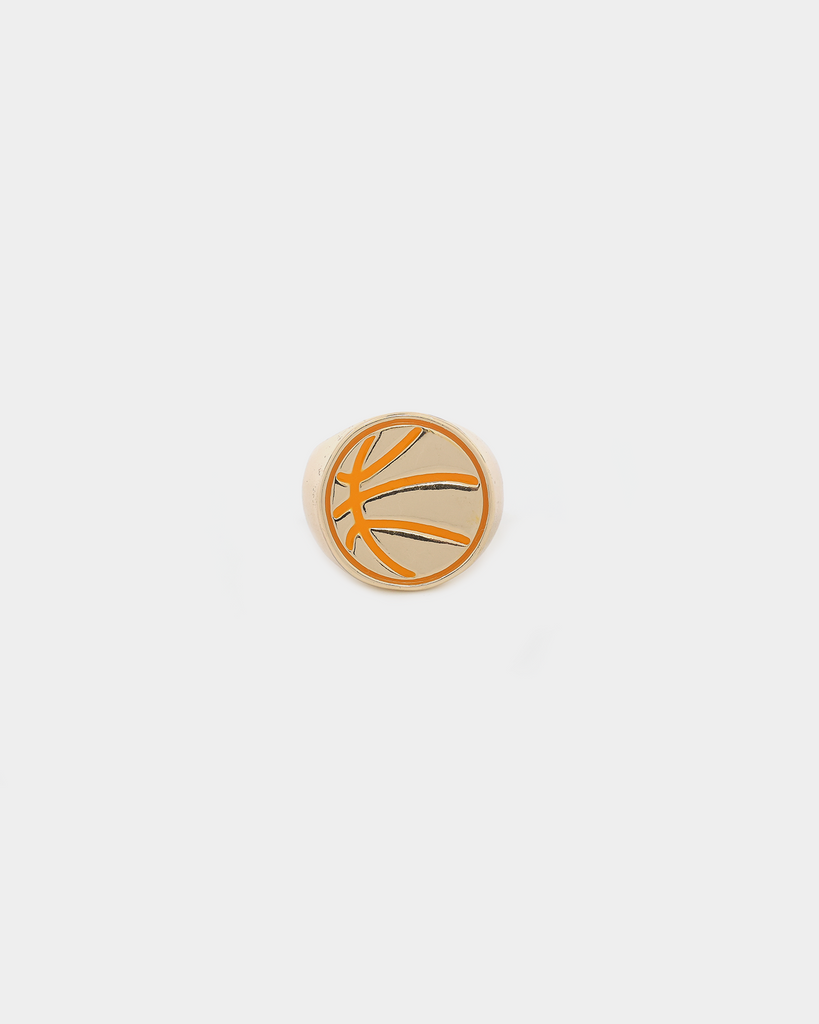 Wild For The Weekend Slam Dunk Basketball Ring (Medium) Gold Culture