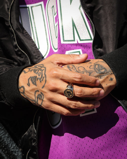 Wild For The Weekend Wildcats Coin Signet Ring (Large) Gold