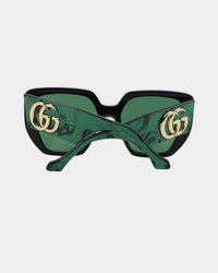 Gucci GG0956S-001 54 Sunglasses Black/Green