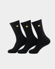 Champion Culture Kings X Champion C Logo Crew Socks 3 Pack Black/Gold