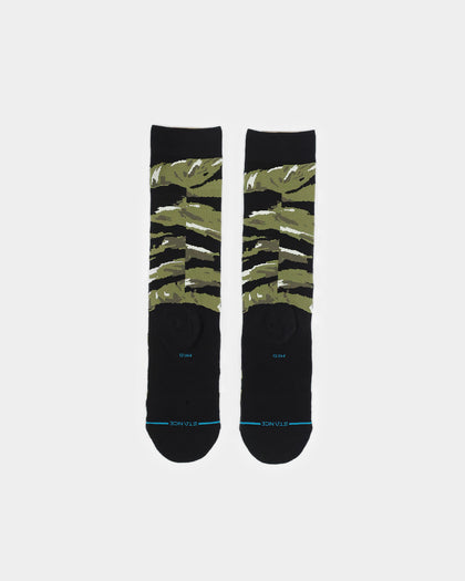 Stance Aced Crew Socks Black Camo